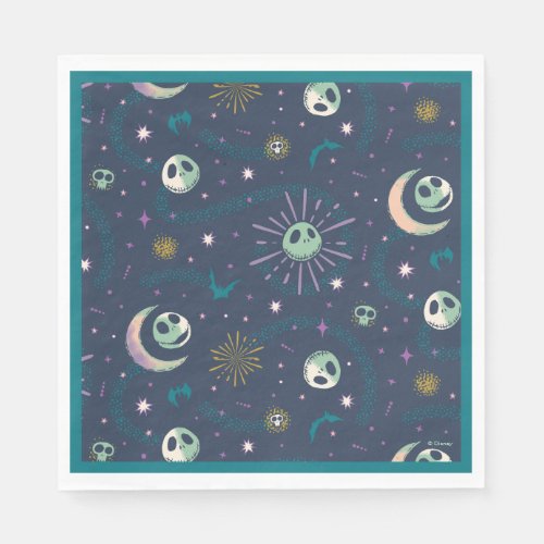 Jack Skellington Sun Moon  Stars Tarot Pattern Napkins