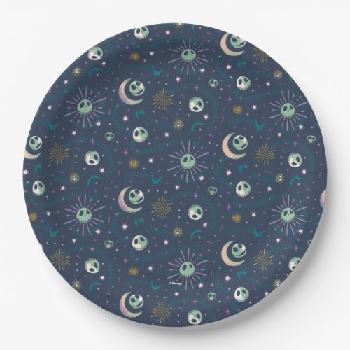 Jack Skellington Sun Moon  Stars Tarot Pattern Paper Plates