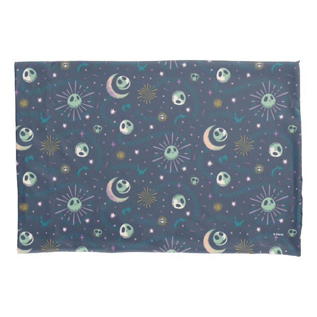 Jack Skellington Sun, Moon, & Stars Tarot Pattern Pillow Case (Front)