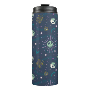 Jack Skellington Sun, Moon, & Stars Tarot Pattern Thermal Tumbler