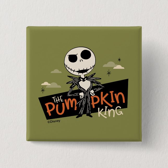 Jack Skellington the Pumpkin King Button (Front)
