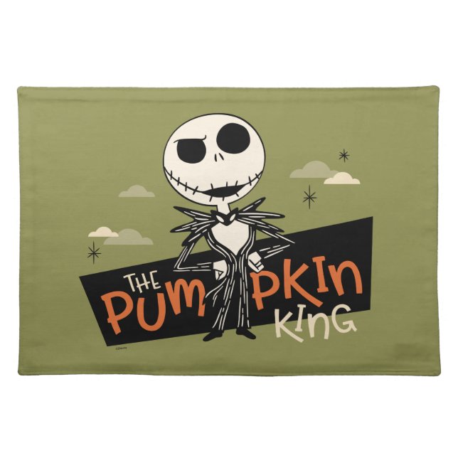 Jack Skellington the Pumpkin King Cloth Placemat (Front)