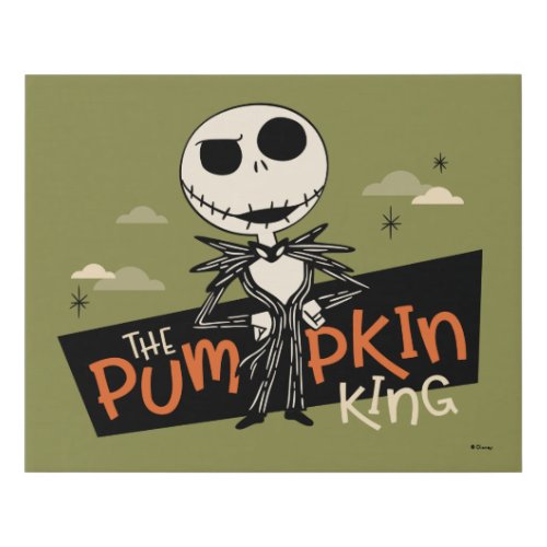 Jack Skellington the Pumpkin King Faux Canvas Print