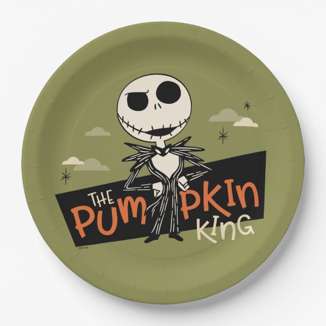 Jack Skellington the Pumpkin King Paper Plates (Front)