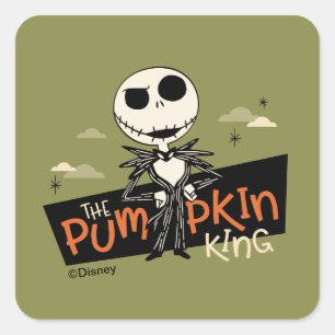 Jack Skellington the Pumpkin King Square Sticker
