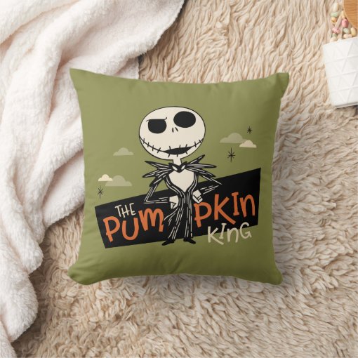 Jack Skellington the Pumpkin King Throw Pillow | Zazzle