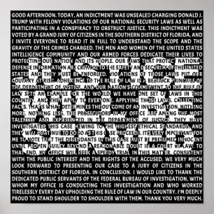 Jack Smith Anti Trump Indictment Political Quote Poster