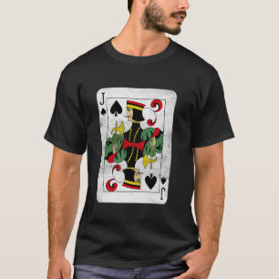 Jack Spades Playing Cards Halloween Party Costume T-Shirt