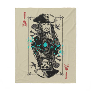 Jack Sparrow - A Wanted Man Fleece Blanket