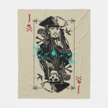 Jack Sparrow - A Wanted Man Fleece Blanket by DisneyPirates at Zazzle
