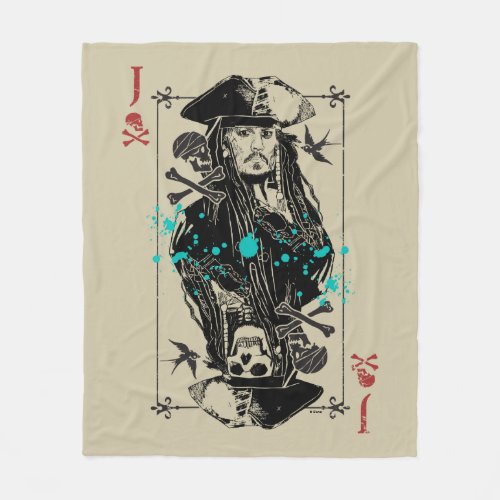 Jack Sparrow _ A Wanted Man Fleece Blanket