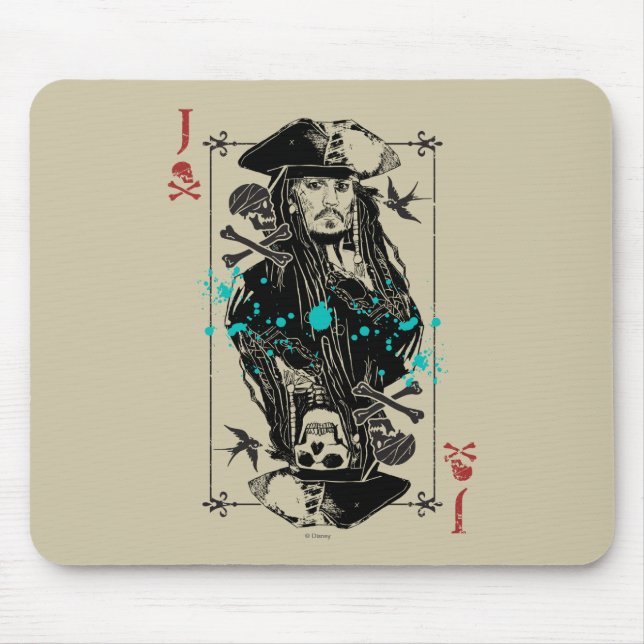 Jack Sparrow - A Wanted Man Mouse Pad (Front)