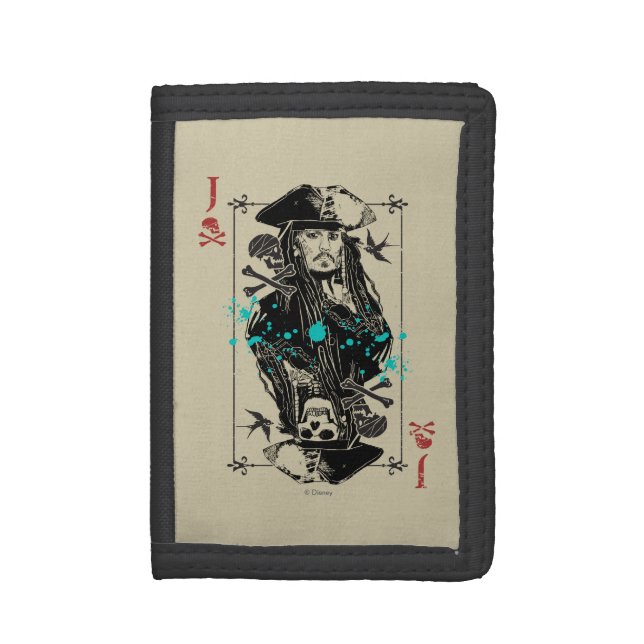 Jack Sparrow - A Wanted Man Trifold Wallet (Front Vertical)
