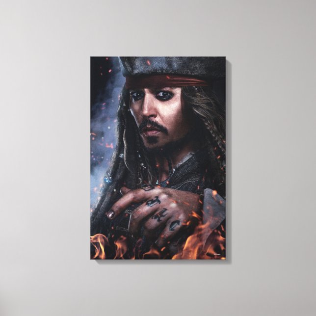 Jack Sparrow - Legendary Pirate Canvas Print (Front)