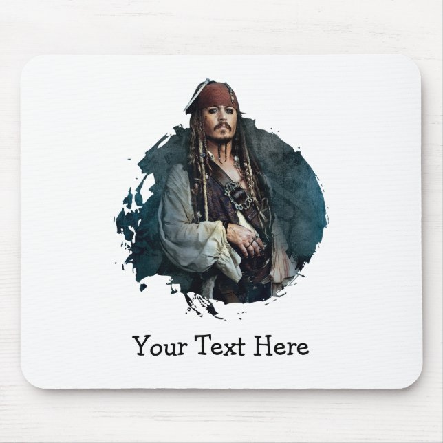 Jack Sparrow Portrait 2 Mouse Pad (Front)