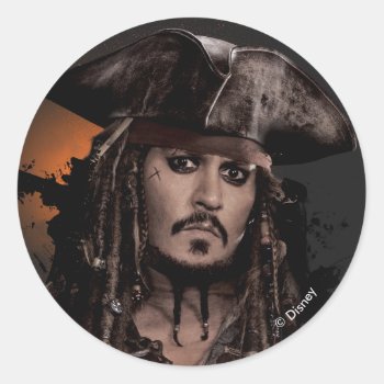 Jack Sparrow - Rogue Classic Round Sticker by DisneyPirates at Zazzle