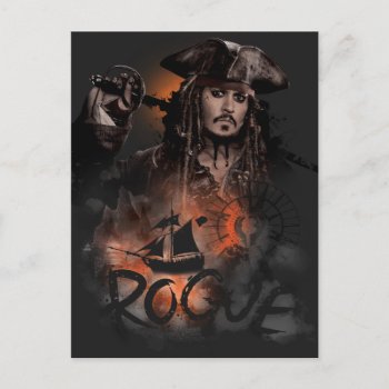 Jack Sparrow - Rogue Postcard by DisneyPirates at Zazzle