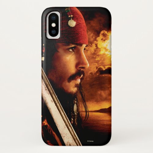 Jack Sparrow Side Face Shot iPhone X Case
