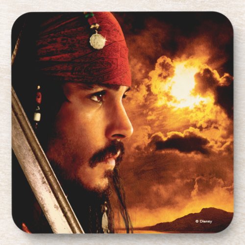 Jack Sparrow Side Face Shot Coaster