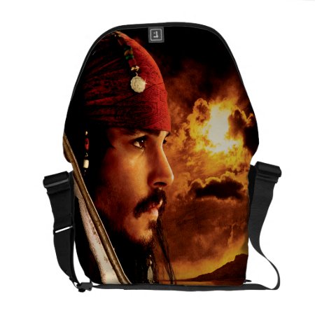 Jack Sparrow Side Face Shot Messenger Bag