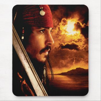 Jack Sparrow Side Face Shot Mouse Pad by DisneyPirates at Zazzle