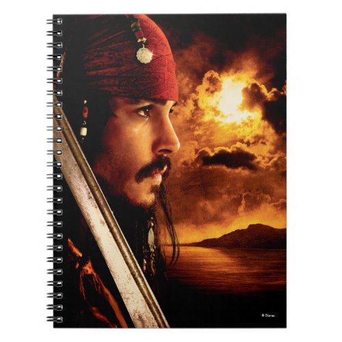 Jack Sparrow Side Face Shot Notebook