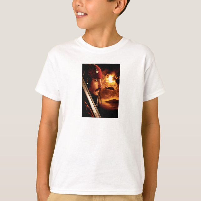 Jack Sparrow Side Face Shot T-Shirt (Front)