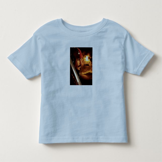 Jack Sparrow Side Face Shot Toddler T-shirt (Front)
