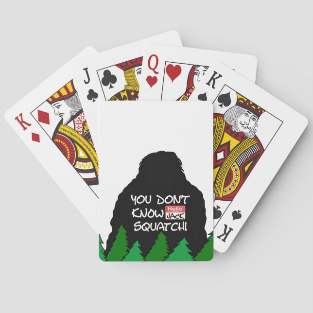 Jack Squatch Poker Cards (Back)