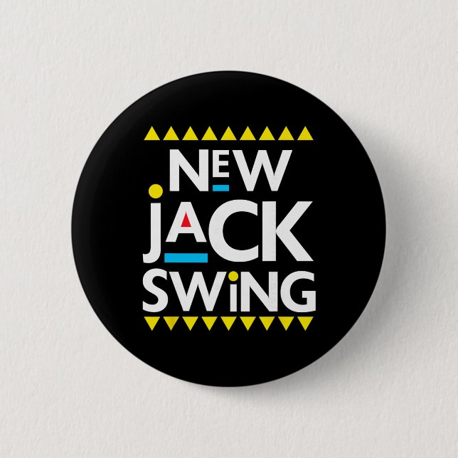 Jack Swing 90s R&amp;b Hip Hop  Button (Front)
