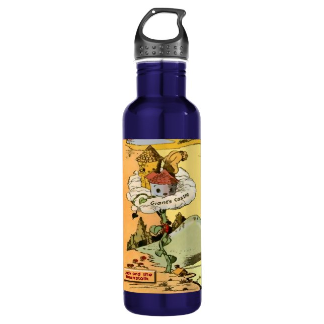 Jack & the Beanstalk Aluminum 24 oz Water Bottle (Front)