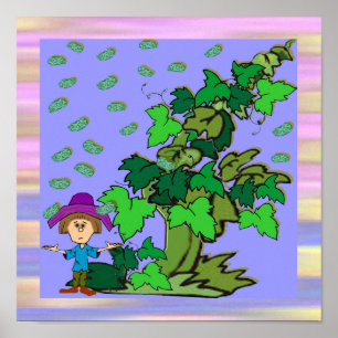 Jack & the Beanstalk Print on Canvas