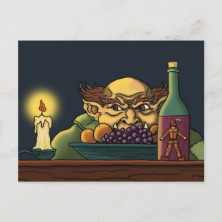 Jack & the giant fairytale postcard