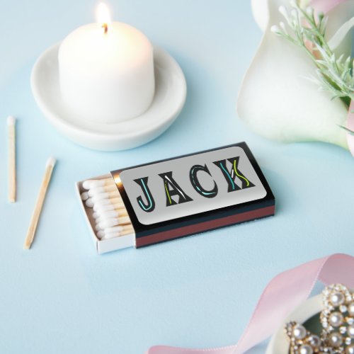 Jack the lad designed for him color silver grey  matchboxes