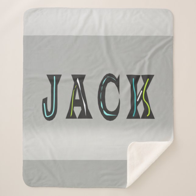Jack the lad the man is back           sherpa blanket (Front)