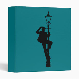 Jack the Lamplighter Silhouette 3 Ring Binder