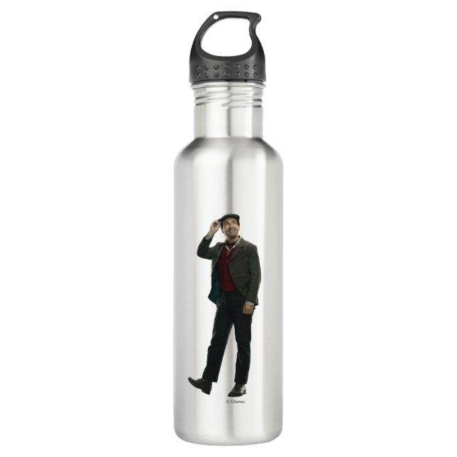 Jack the Lamplighter Stainless Steel Water Bottle (Front)