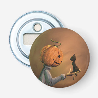 Jack the Pumpkin Cat Halloween Bottle Opener