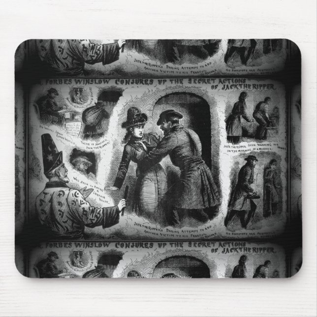 Jack the Ripper-Illustrated Police News-Winslow Mouse Pad (Front)
