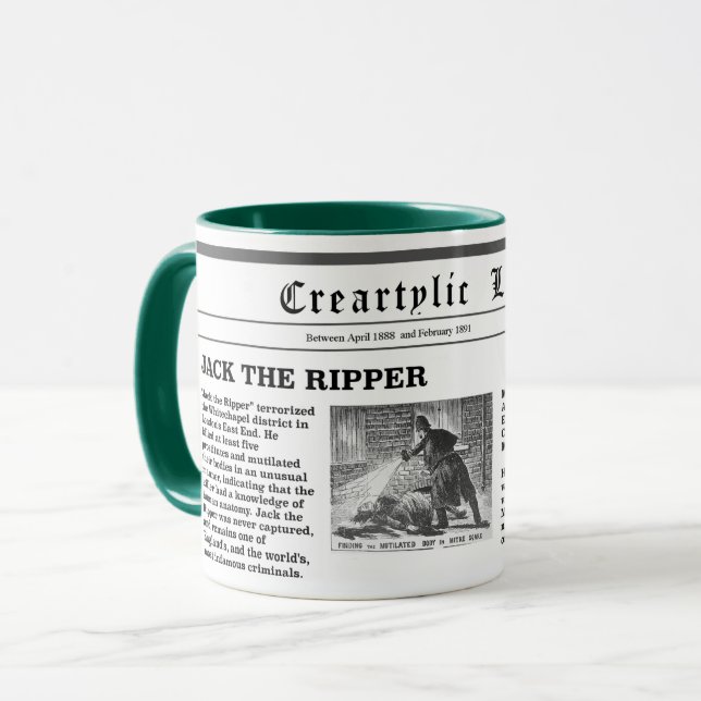 Jack the ripper mug (Front Left)