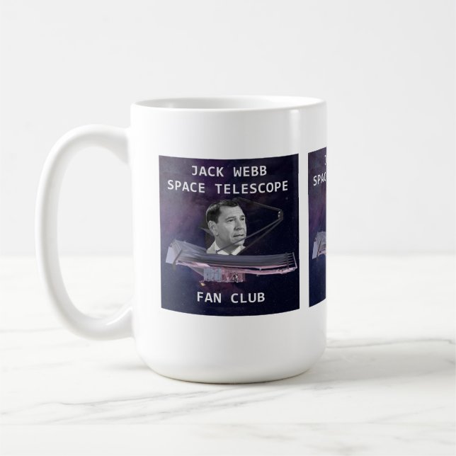 Jack Webb Space Telescope Fan Club Coffee Mug (Left)