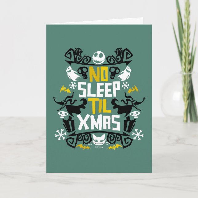 Jack & Zero - No Sleep 'Til Xmas Card (Front)