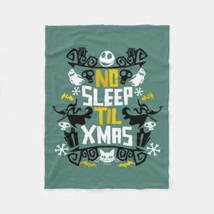 Jack & Zero - No Sleep 'Til Xmas Fleece Blanket