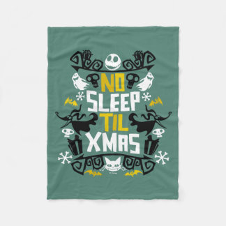 Jack & Zero - No Sleep 'Til Xmas Fleece Blanket