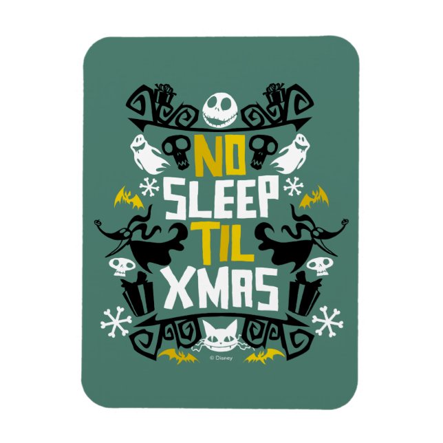 Jack & Zero - No Sleep 'Til Xmas Magnet (Vertical)