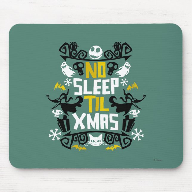 Jack & Zero - No Sleep 'Til Xmas Mouse Pad (Front)