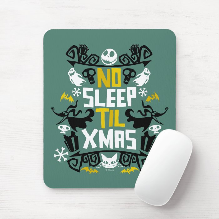 Jack & Zero - No Sleep 'Til Xmas Mouse Pad