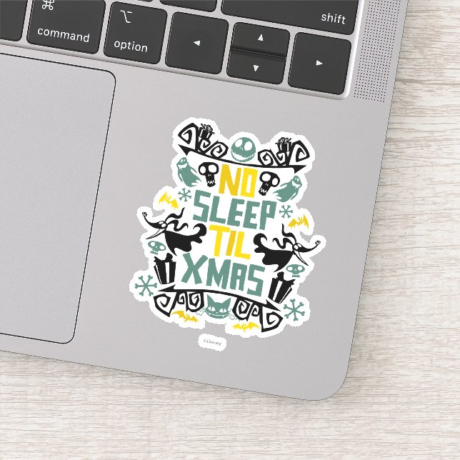 Jack & Zero - No Sleep 'Til Xmas Sticker (Detail)