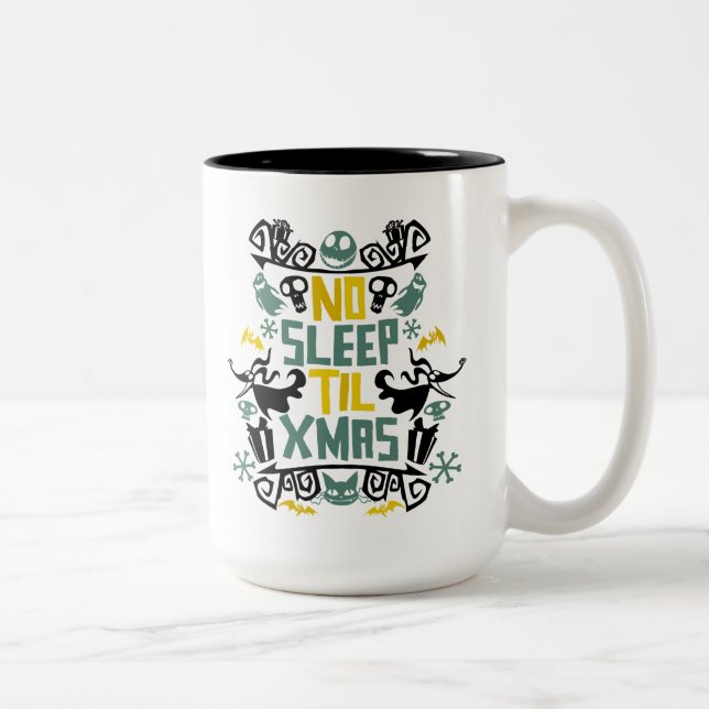 Jack & Zero - No Sleep 'Til Xmas Two-Tone Coffee Mug (Right)