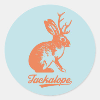 Jackalope ステッカー(大6枚入り) classic round sticker